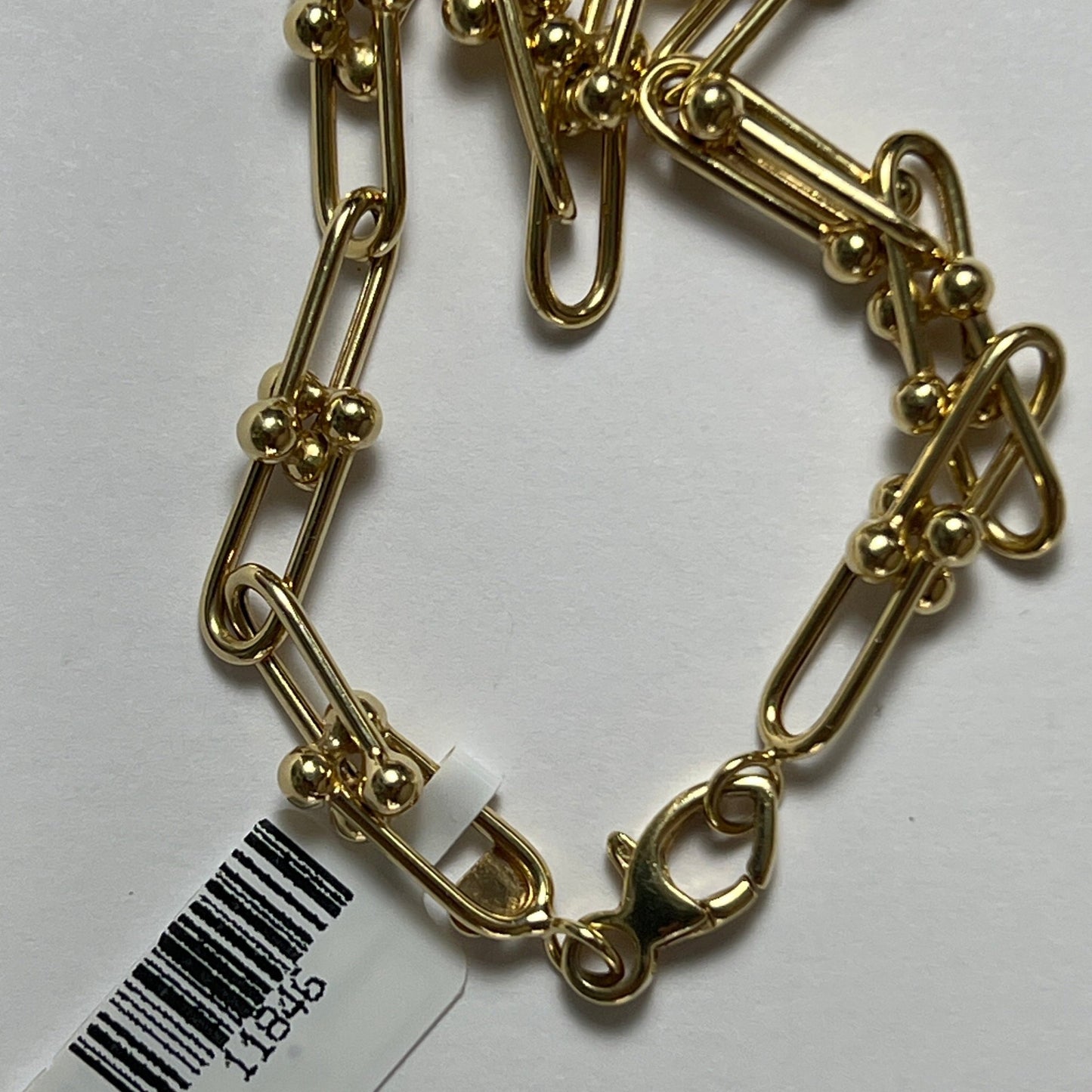 14k gold Cuban link chain necklace Gold cross pendant