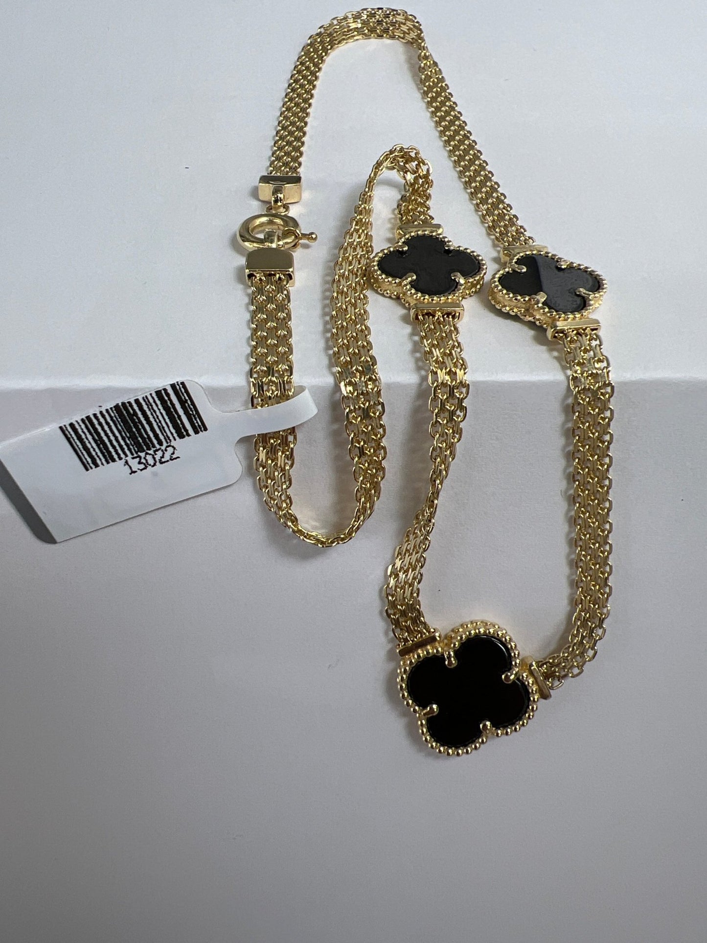 14k gold Cuban link chain necklace Gold cross pendant