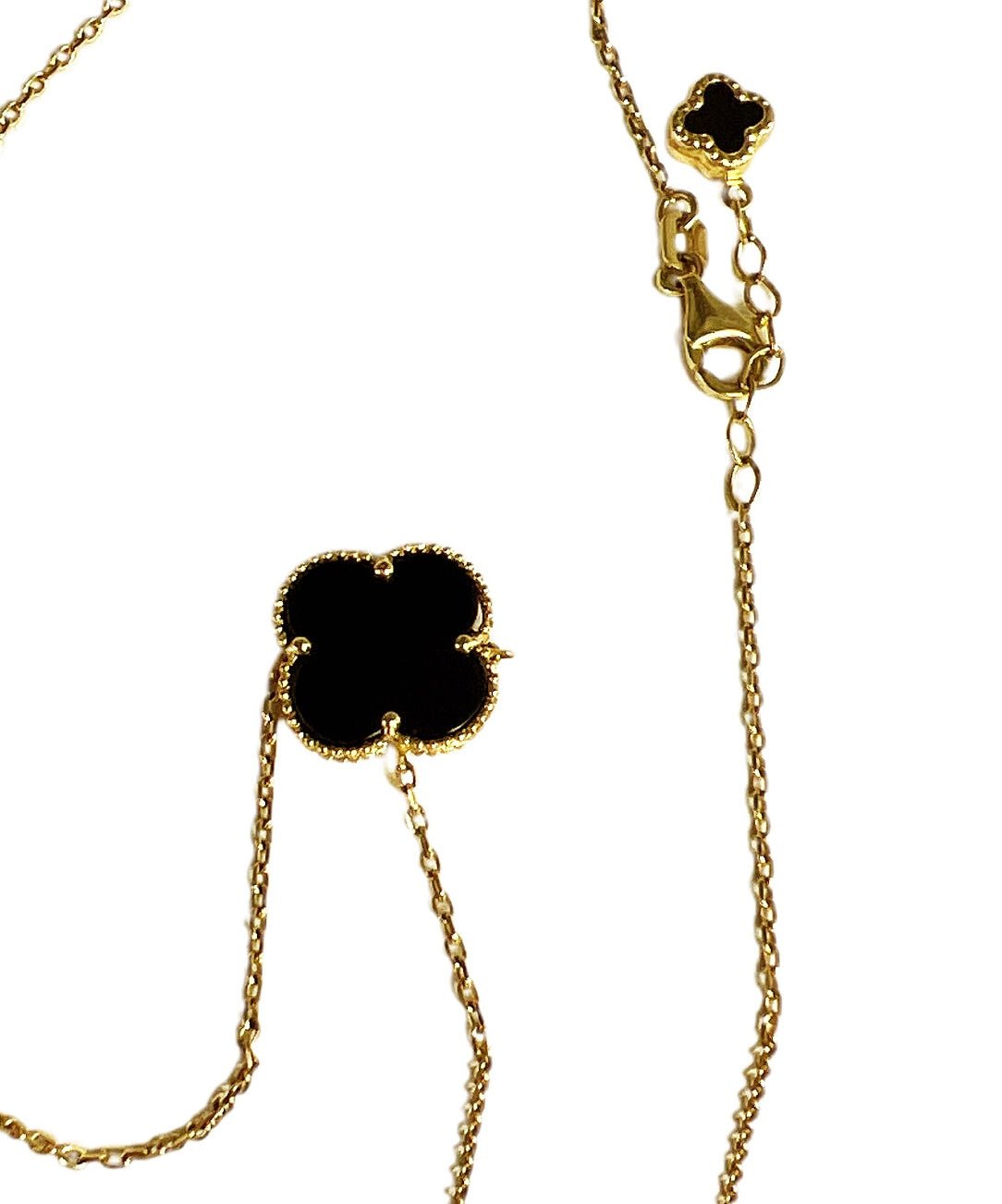 14k gold Cuban link chain necklace Gold cross pendant