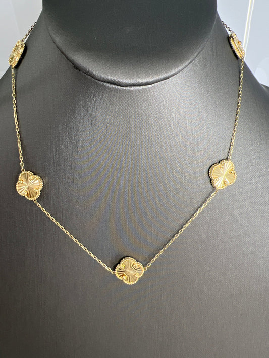 14k gold Cuban link chain necklace Gold cross pendant