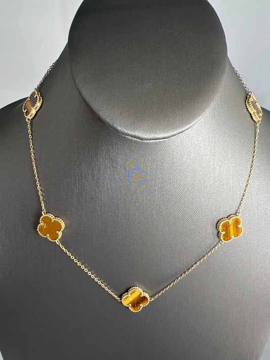 14k gold Cuban link chain necklace Gold cross pendant