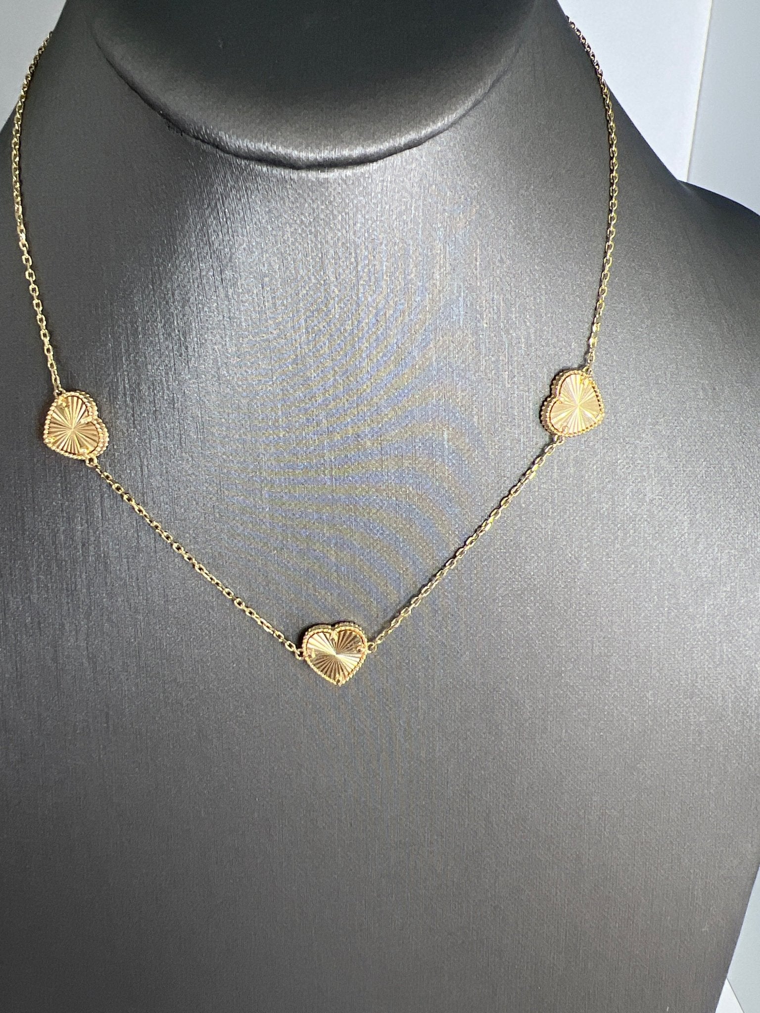 14k gold Cuban link chain necklace Gold cross pendant