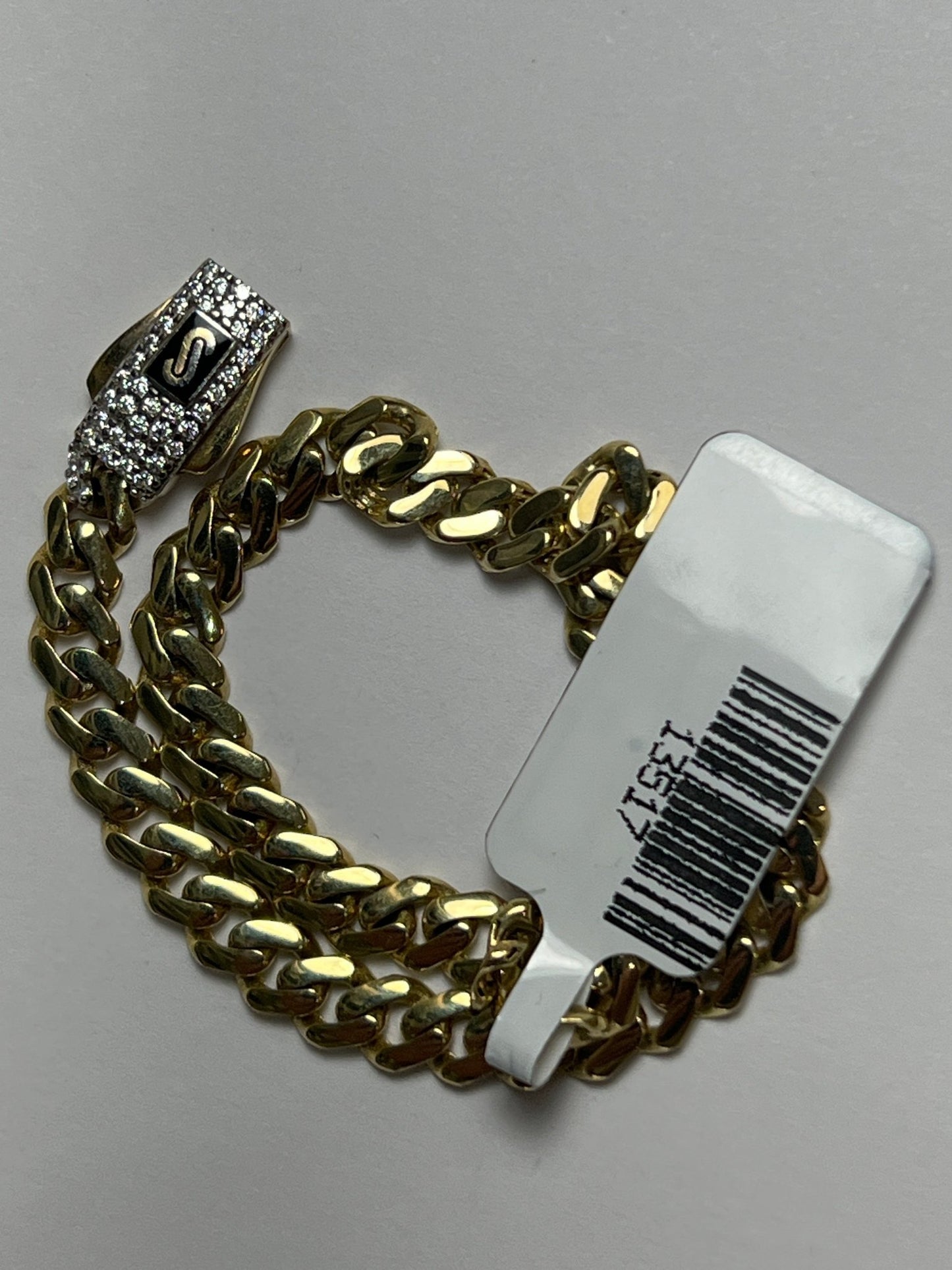 14k gold Cuban link chain necklace Gold cross pendant