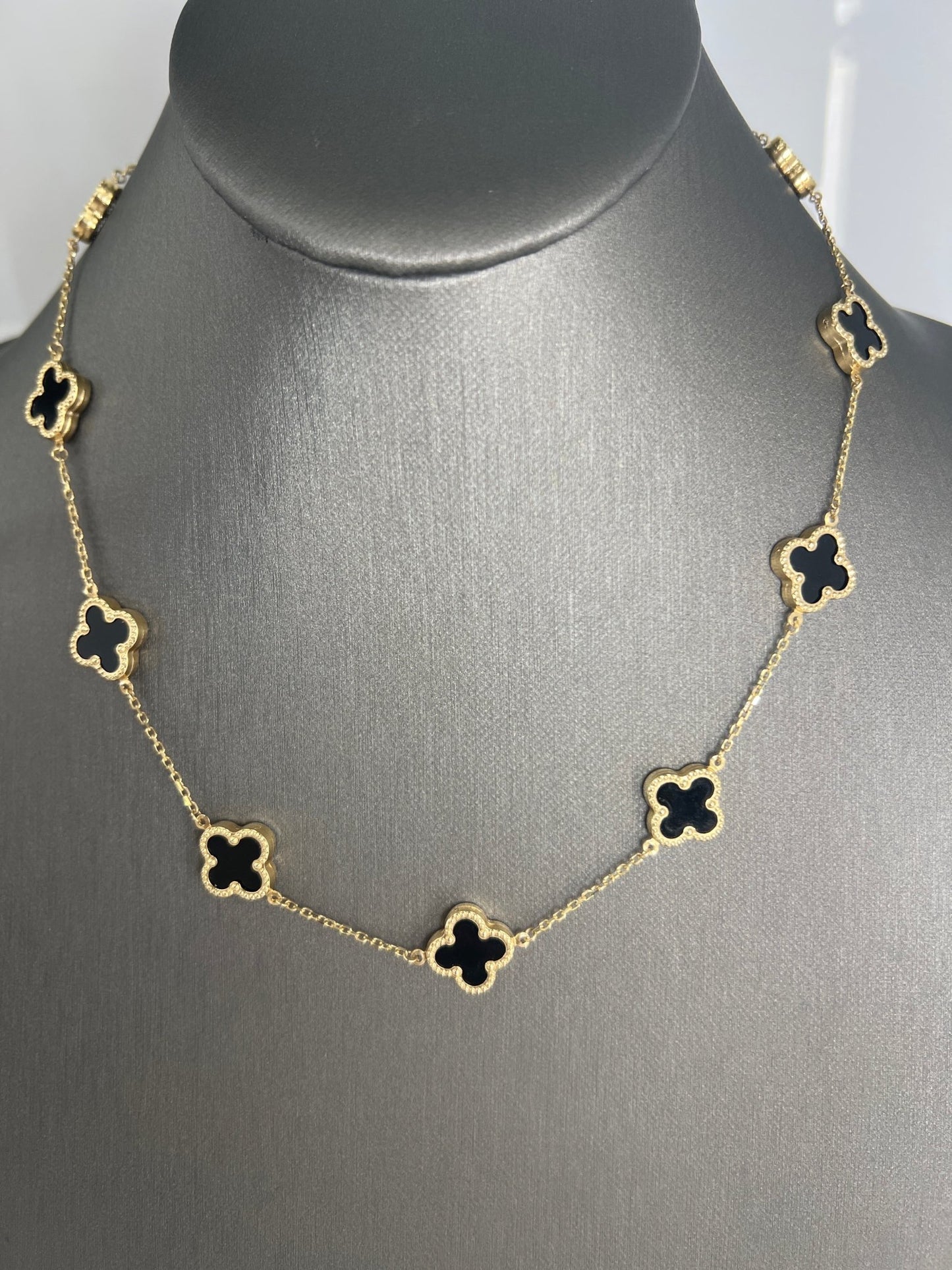 14k gold Cuban link chain necklace Gold cross pendant