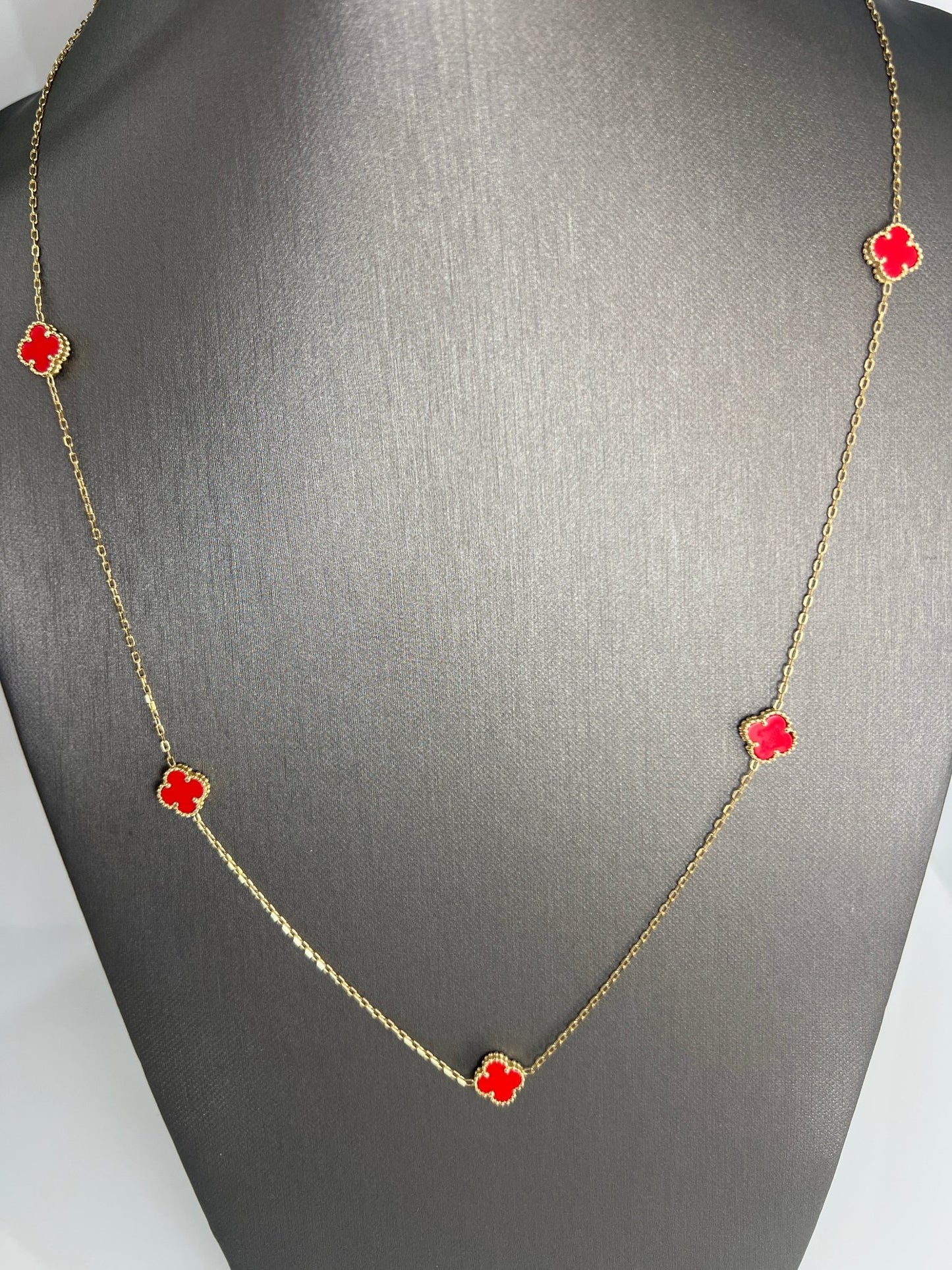 14k gold Cuban link chain necklace Gold cross pendant