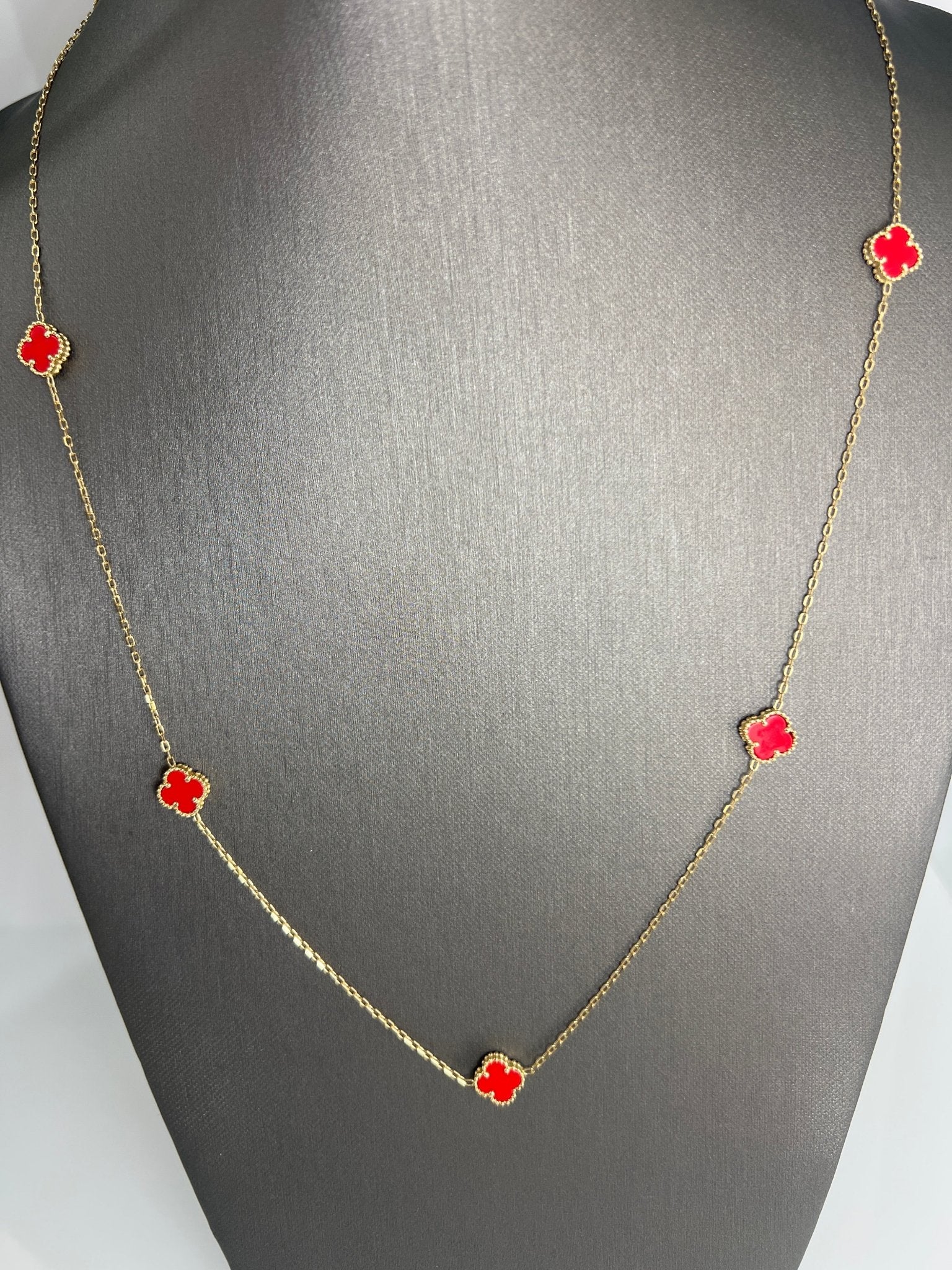 14k gold Cuban link chain necklace Gold cross pendant