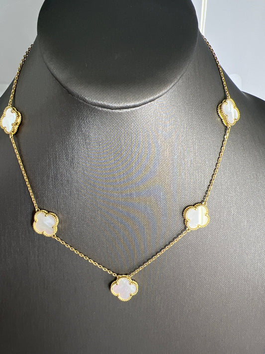 14k gold Cuban link chain necklace Gold cross pendant
