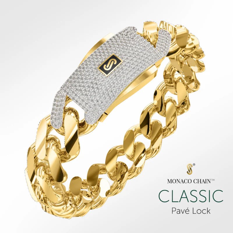 14k gold Cuban link chain necklace Gold cross pendant